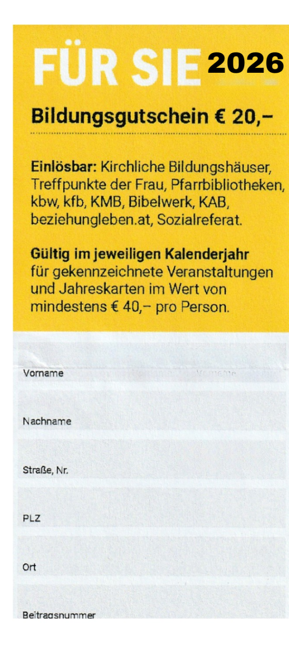 Bildungsgutschein 2026
